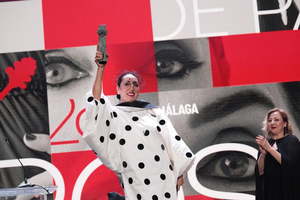 La gala de entrega del Premio Málaga a Rossy de Palma