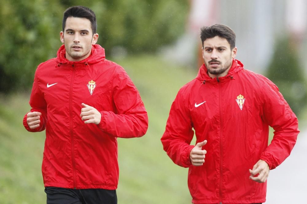 Entrenamiento del Sporting (sábado 5 de noviembre)