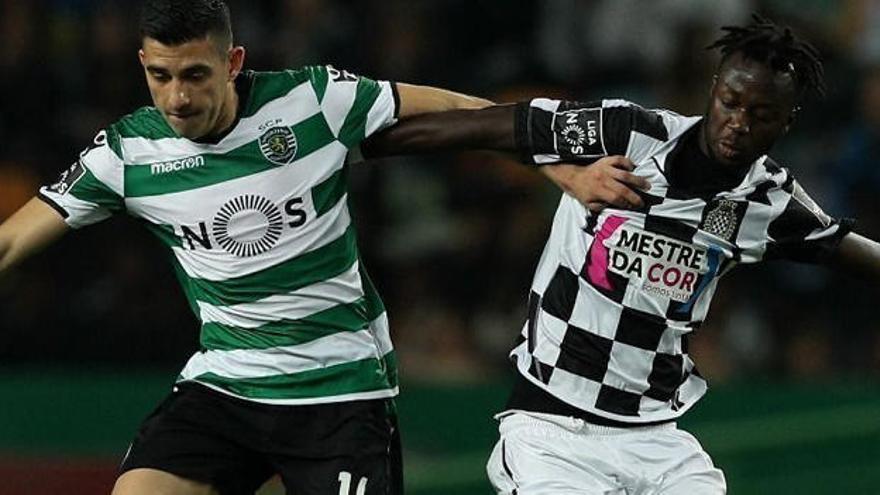 Battaglia, en un Sporting-Boavista.