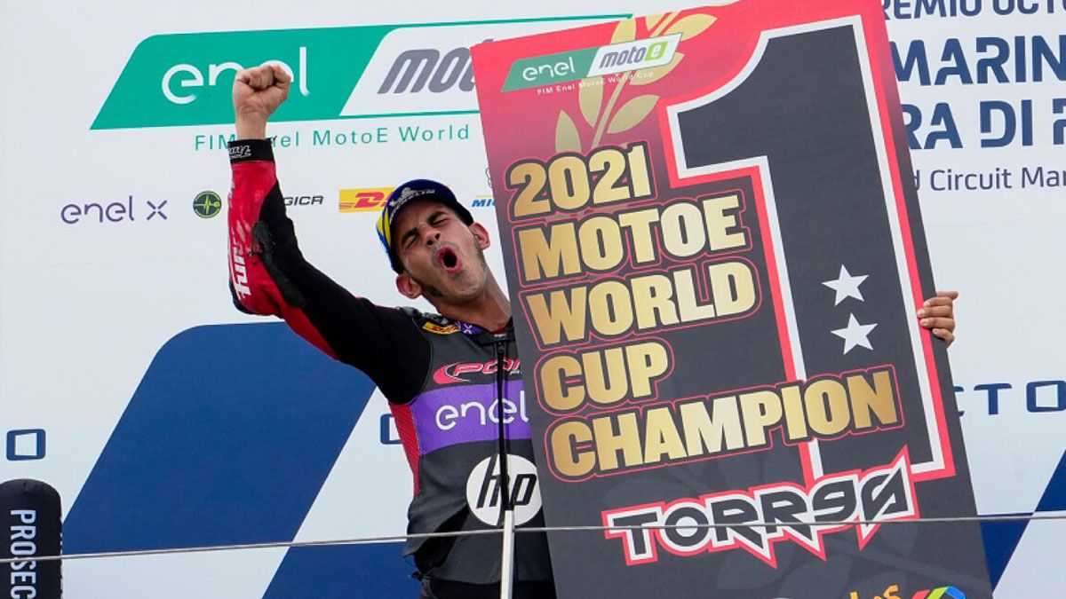 Torres, campeón de Moto-E en 2020 y 2021
