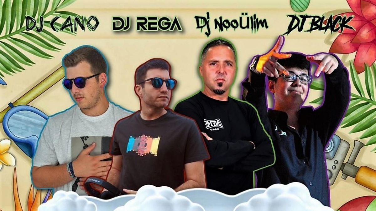 Elenco de Dj´s que participarán en la fiesta musical