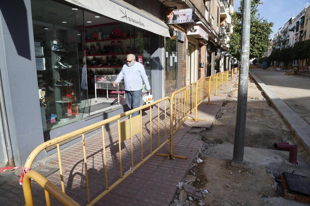 Imagen del estado actual de las obras de la Viñuela.