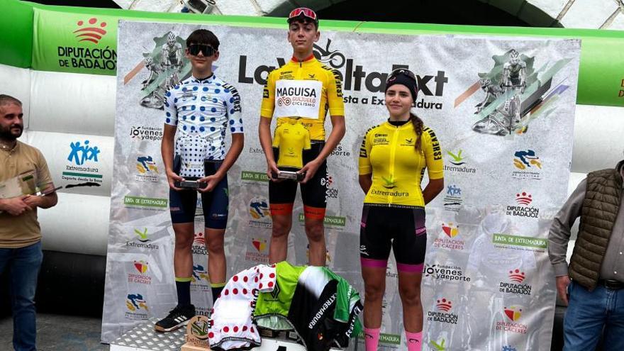 Lucía González y Miguel Ángel Gómez ganan la Challenge Vuelta Ciclista a Extremadura Cadete