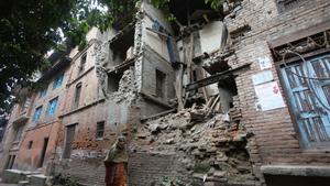 Archivo - Destrucción causada por el terremoto de 2015 en Nepal