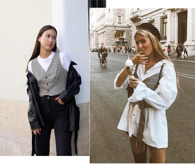 Así combinan en Instagram el chaleco masculino: Melissa Villarreal y Teresa Andrés Gonzalvo