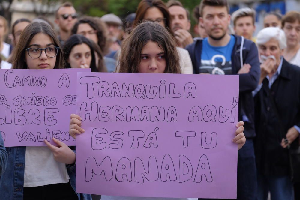 Manifestación en Elda en contra de la sentencia de 'La Manada'