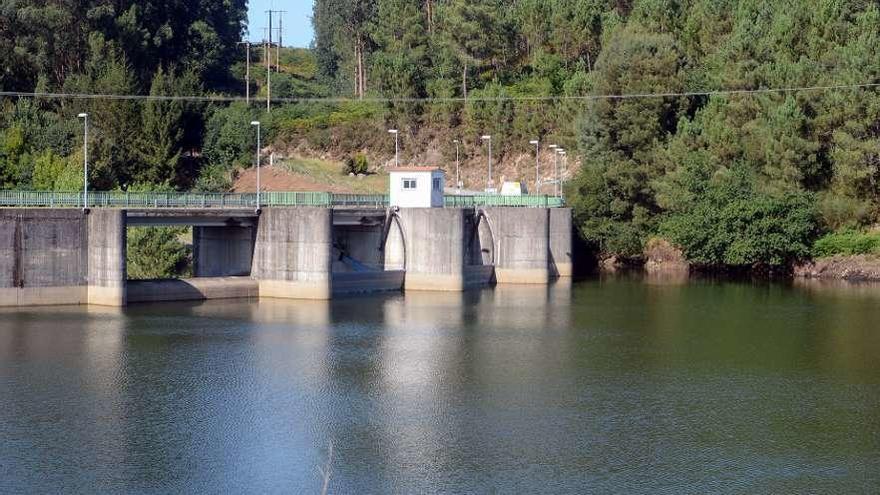 El embalse de A Baxe, con Microcystis. // Noé Parga