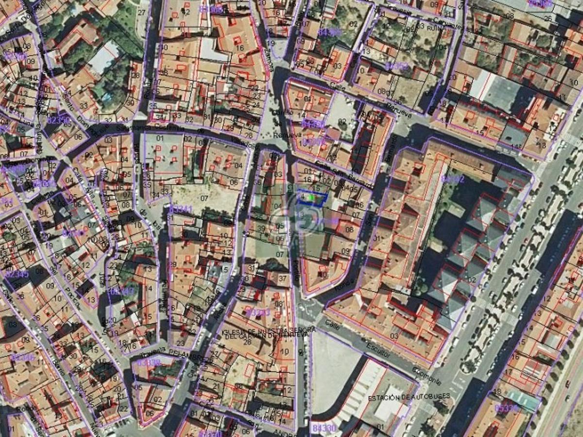 Plano de Benavente donde se ubica la vivienda para reformar a la venta.
