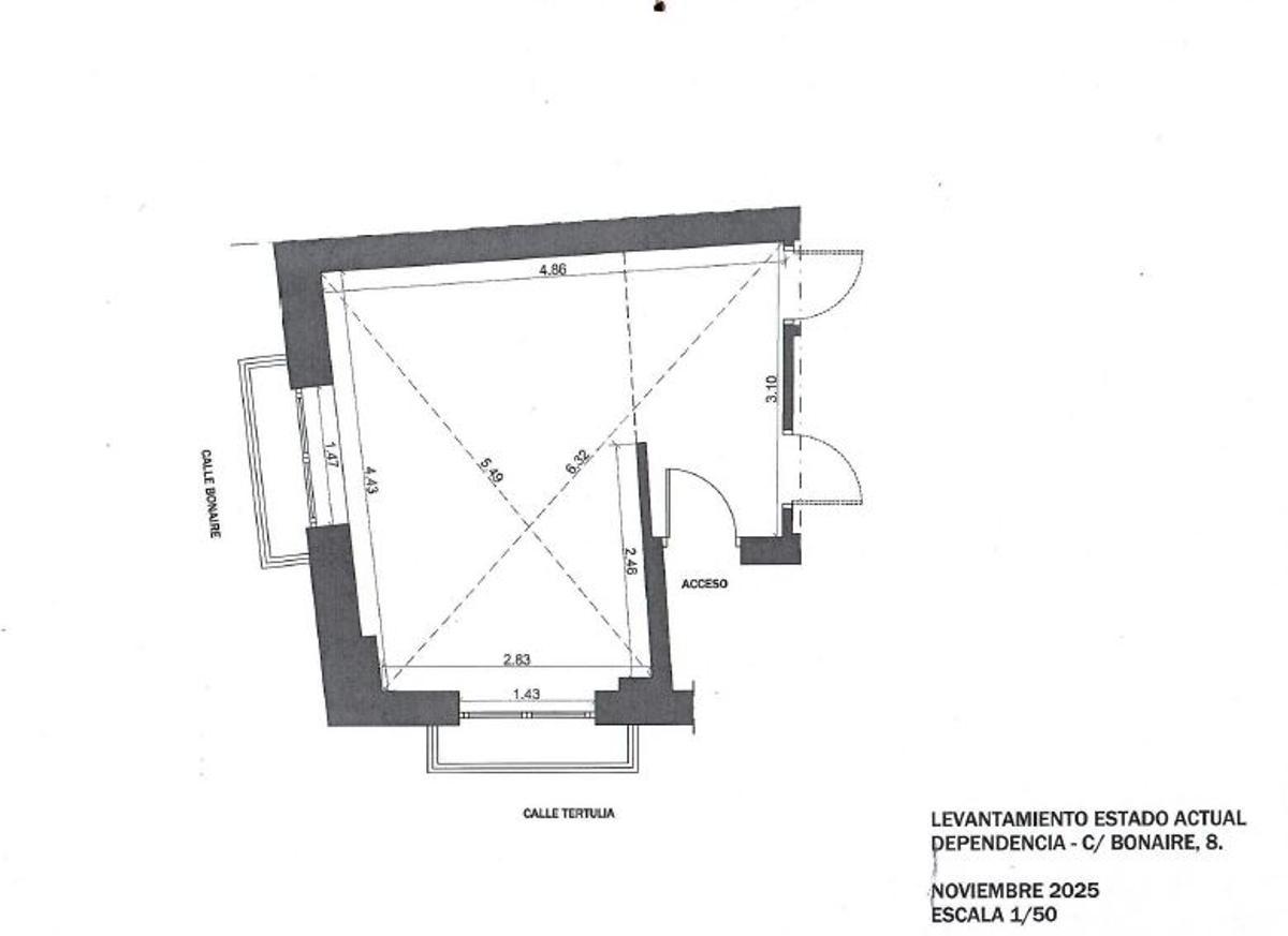 Plano del reservado del Ventorro donde comieron Carlos Mazón y la periodista.