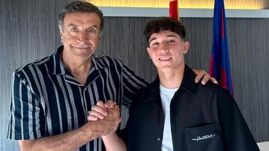 Gorka Buil reaparece con el juvenil del FC Barcelona en Zaragoza: "De vuelta"