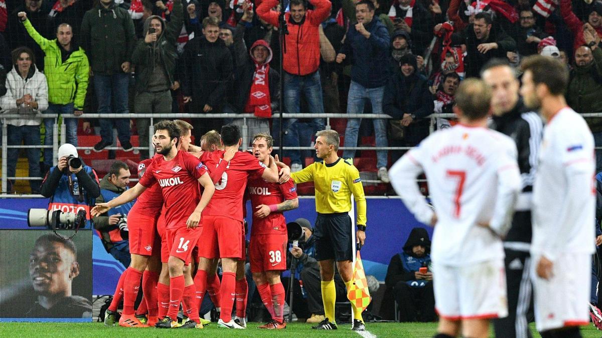 LA CHAMPIONS | Spartak Moscú-Sevilla (5-1)