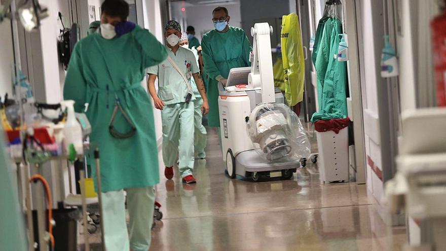 Una imagen del Hospital del Vinalopó en plena pandemia.