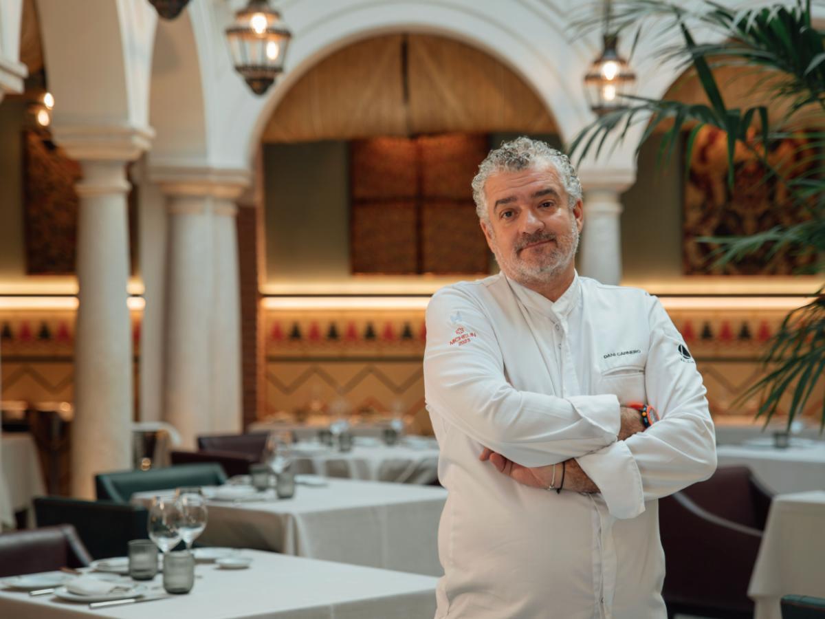 Dani Carnero, chef malagueño con una estrella Michelin.