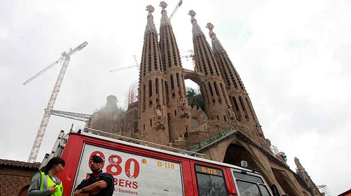 Un home ha estat detingut per l’incendi a la cripta de la Sagrada Família. (Foto: EFE)