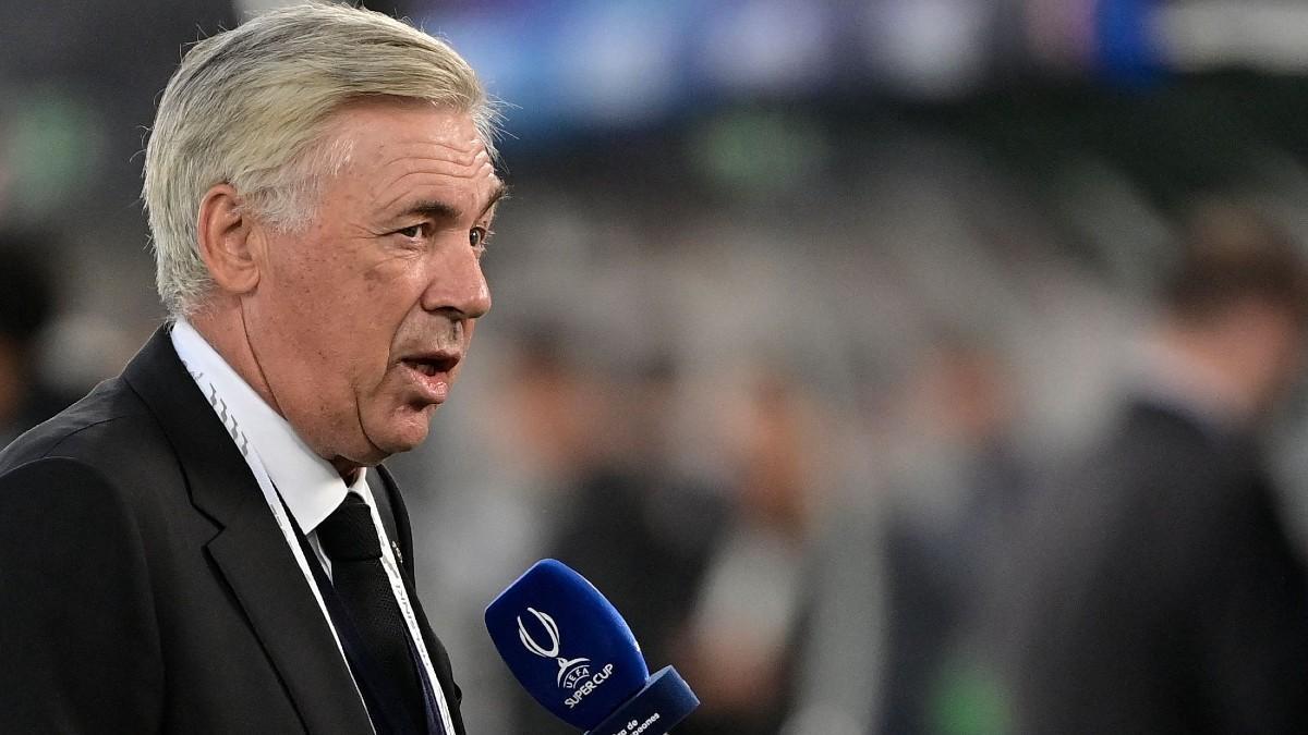 Ancelotti compareció ante los micrófonos tras la final de la Supercopa