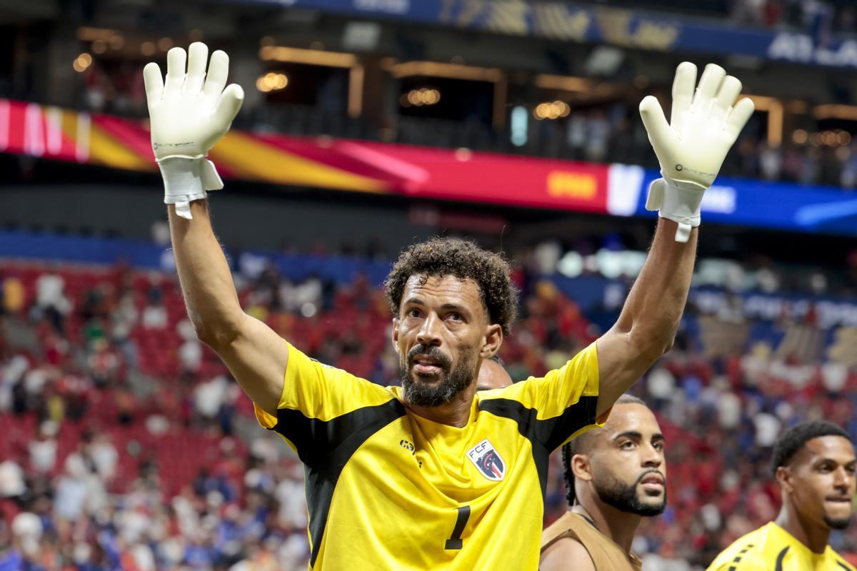 Vozinha, en el partido ante España