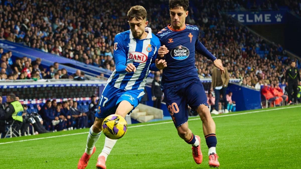 Jofre en el partido ante el Celta de LaLiga
