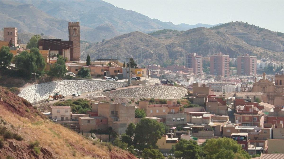 El barrio de San Pedro en Lorca.