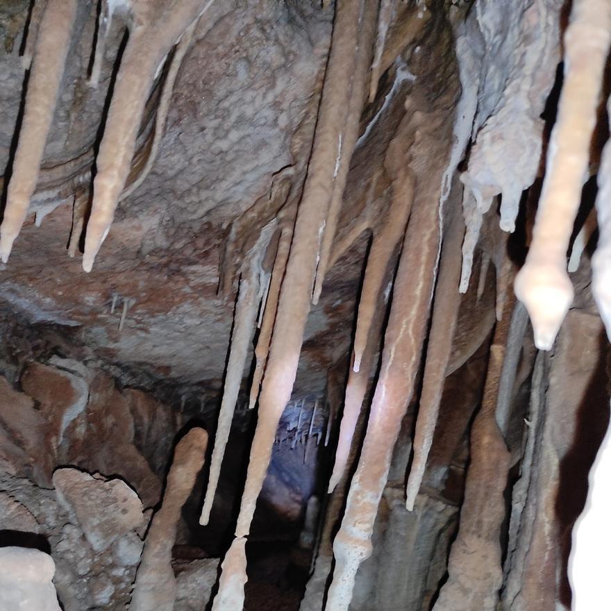 Las primeras fotografías de la cueva de Algueña realizadas por sus descubridores.