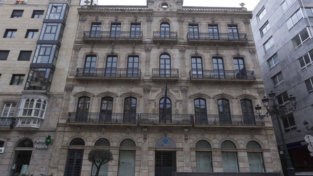 Fachada de la Agencia Europea de Pesca, en Vigo.
