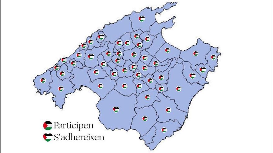 58 Demos an einem Abend: Mallorca geht für Palästina auf die Straße