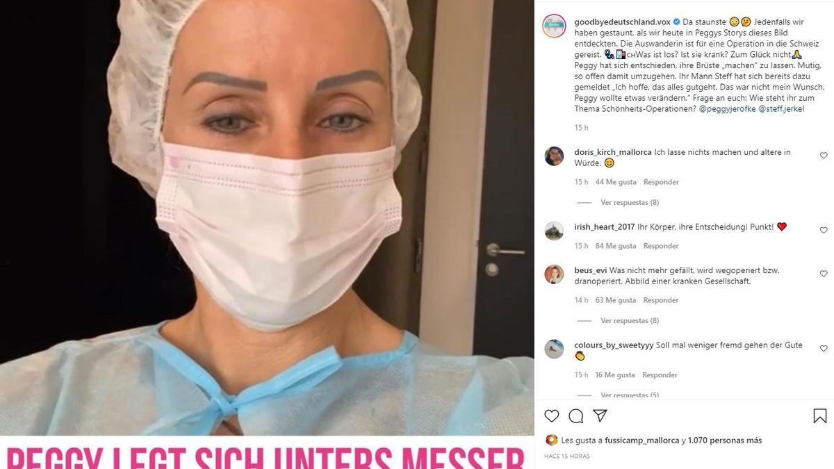 Peggy Jerofke ist derzeit wegen einer Brust-OP in der Schweiz.