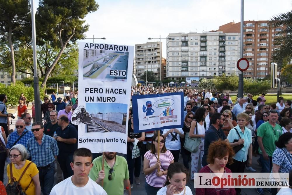 Manifestación por el Soterramiento en Murcia