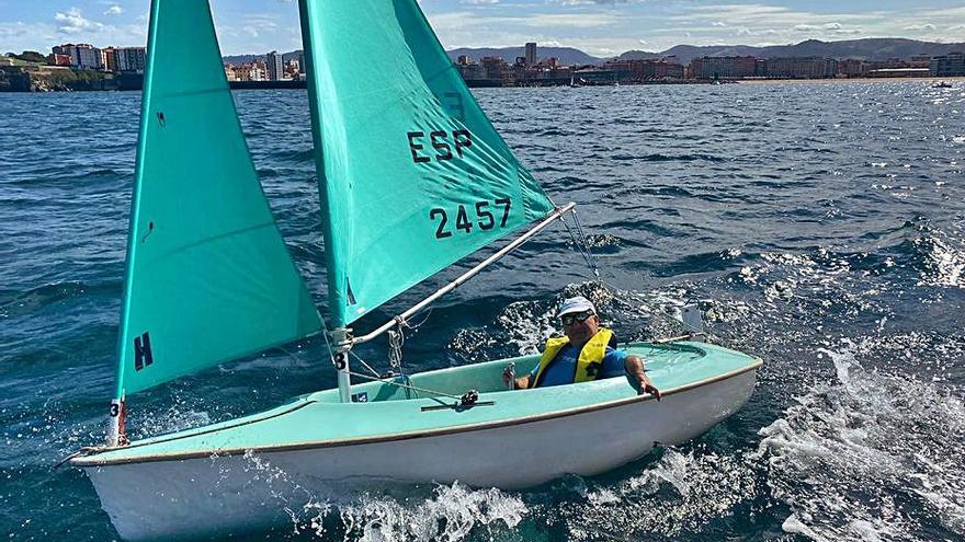 Manuel Barbón, durante la regata. | FAV