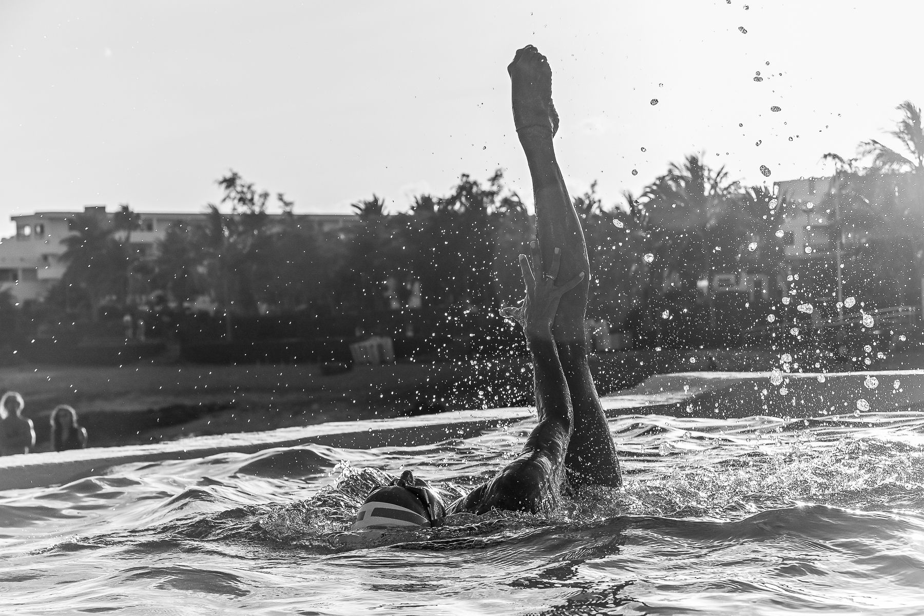 Exhibición del VIII Campus Lanzarote Sincro con Gemma Mengual, entre otras nadadoras