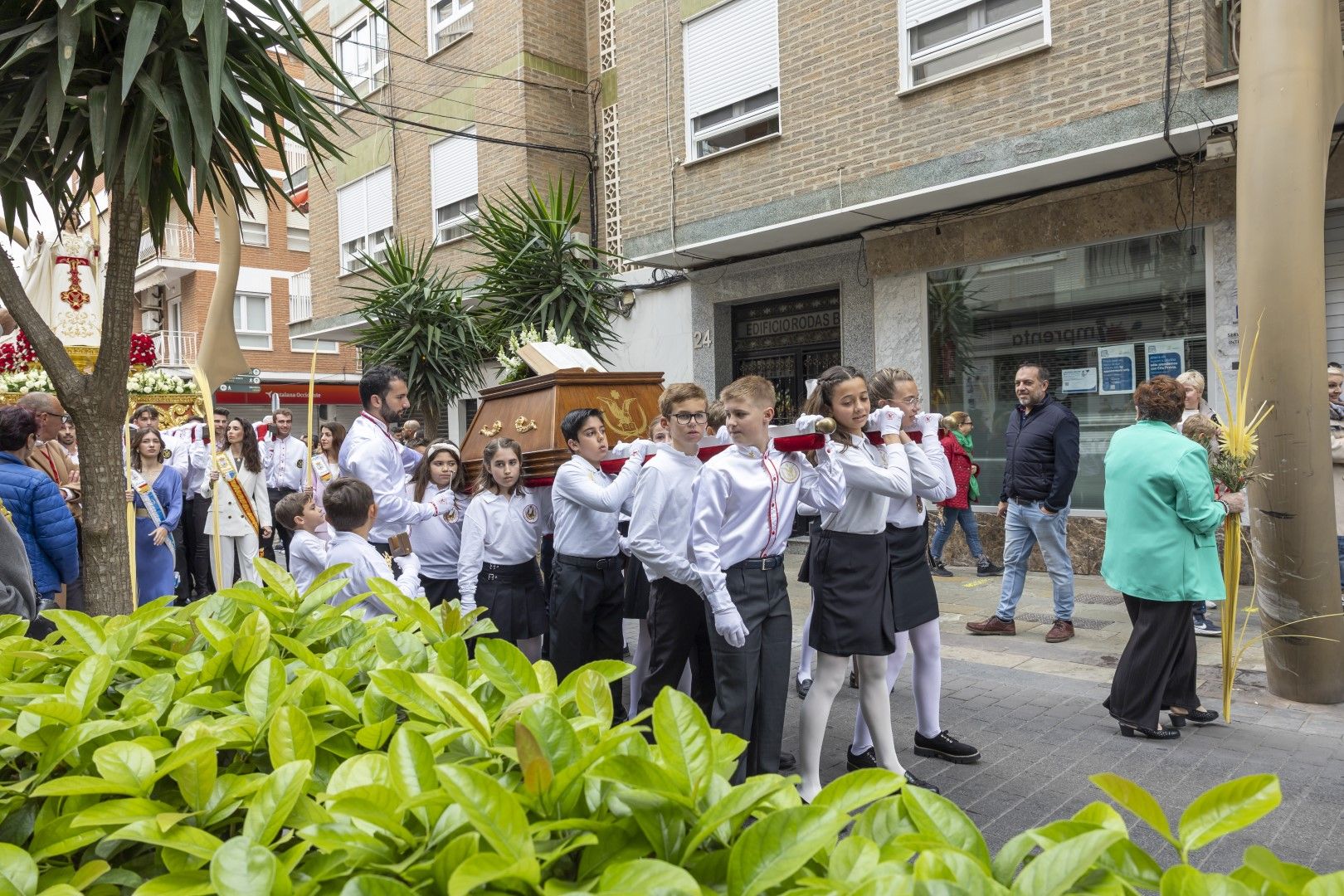 Bendición y procesión de Las Palmas en Torrevieja de Domingo de Ramos en la Semana Santa 2024