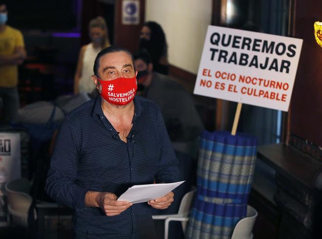 Los representantes del ocio nocturno protestan en València