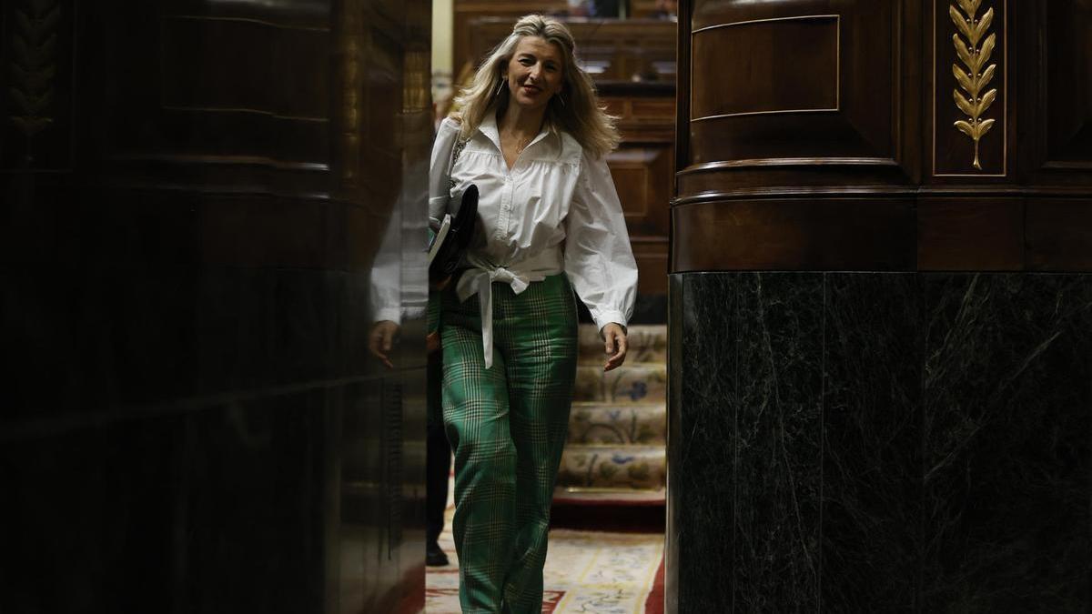 La vicepresidenta y ministra de Trabajo, Yolanda Díaz.