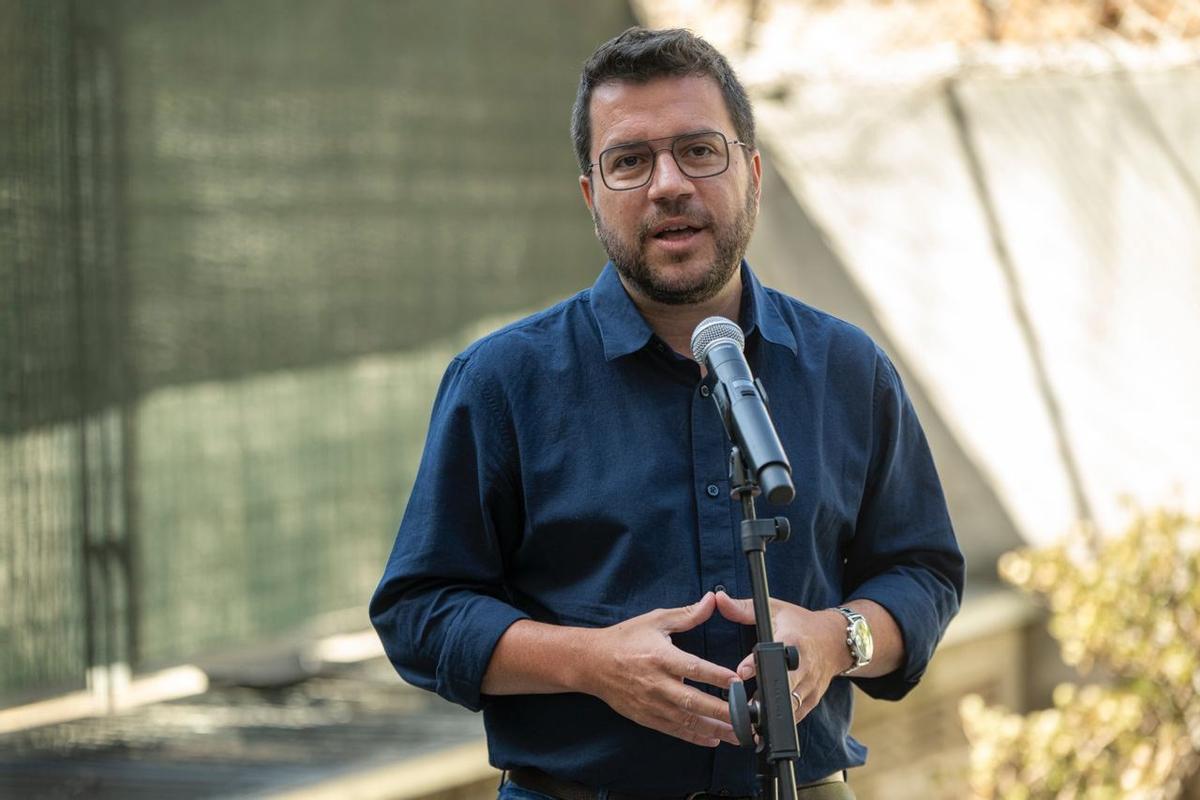 El presidente de la Generalitat de Cataluña Pere Aragonès.