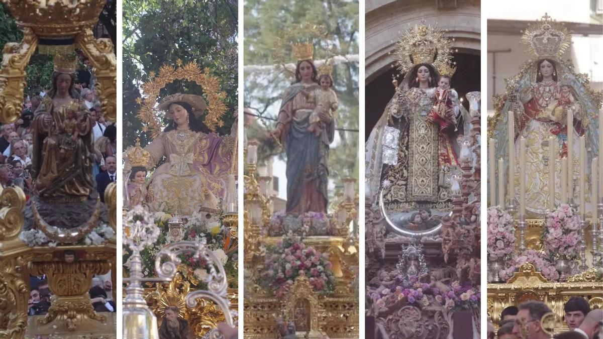 La Victoria, la Pastora, María Auxiliadora, el Carmen Coronada y el Rosario del Palo, podrían participar en la manga del 25 aniversario de la Agrupación de Glorias.