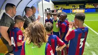 El Barça golea a la UD Las Palmas con un David Moreno estelar