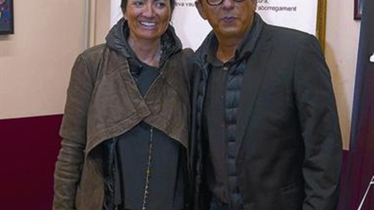 Andreu Buenfuente y Sílvia Abril, en febrero de este año, en el estreno de 'La vampira del Raval'.