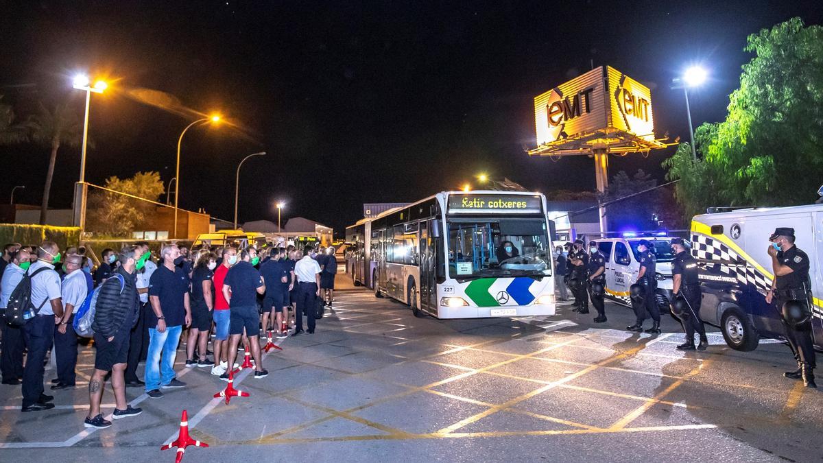 Los trabajadores de la EMT protagonizaron una huelga en septiembre.