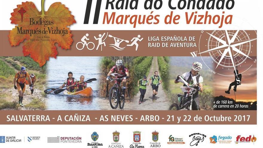 El cartel de la carrera Raid Marqués de Vizhoja. // FdV