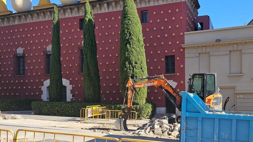 Les obres de la pujada del Castell, on s'ha originat la incidència.
