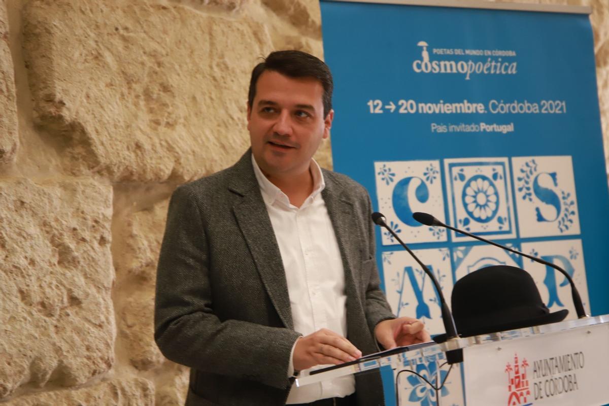 José María Bellido, durante la presentación de Cosmopoética.