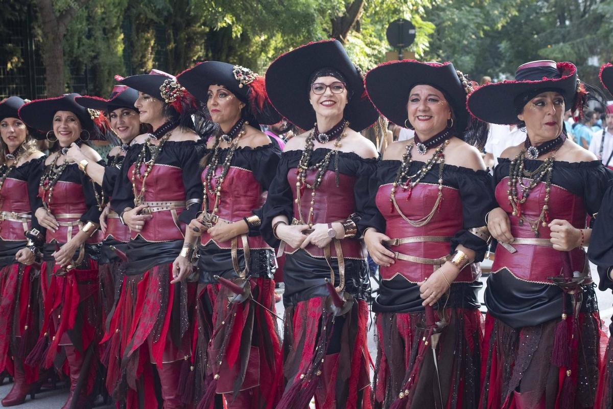 Una 'filà' de la Entrada de Ontinyent.