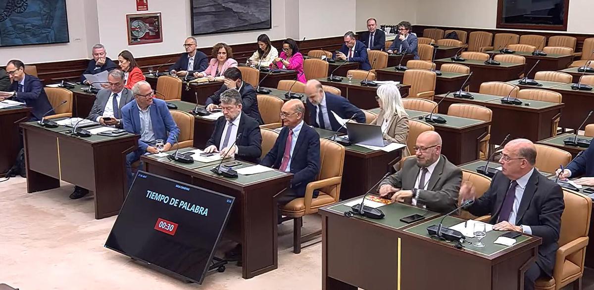Un momento de la sesión de la Comisión de Interior del Congreso este martes