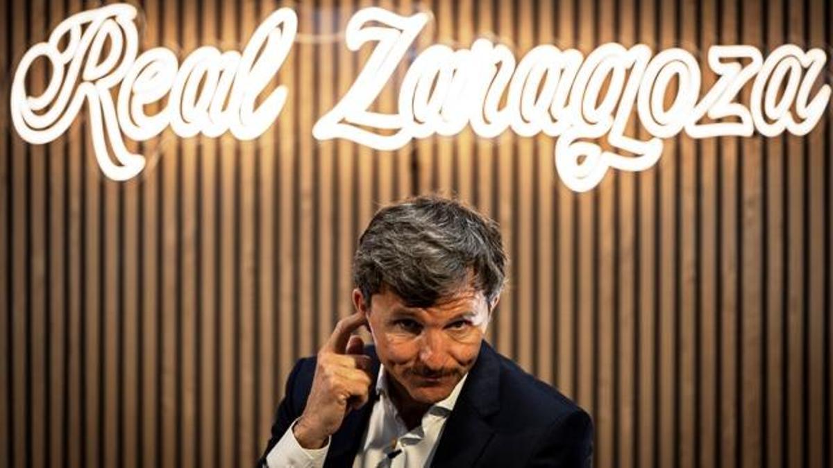 Lalo Arantegui, el día de su presentación como nuevo director deportivo del Real Zaragoza.