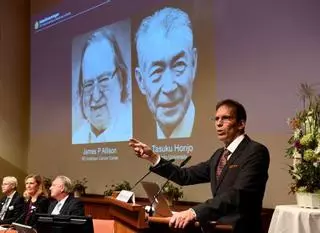 Los médicos que enseñan al organismo a luchar contra el cáncer ganan el Nobel
