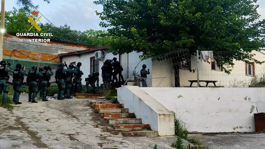 Espectacular redada antidroga en Llutxent