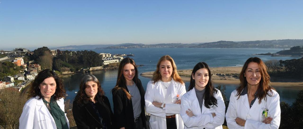 De izqda. a dcha., Berta Pernas, Noelia Barreira, Patricia Rey, Silvia Diaz, María Gloria Álvarez y Mar Castellanos.