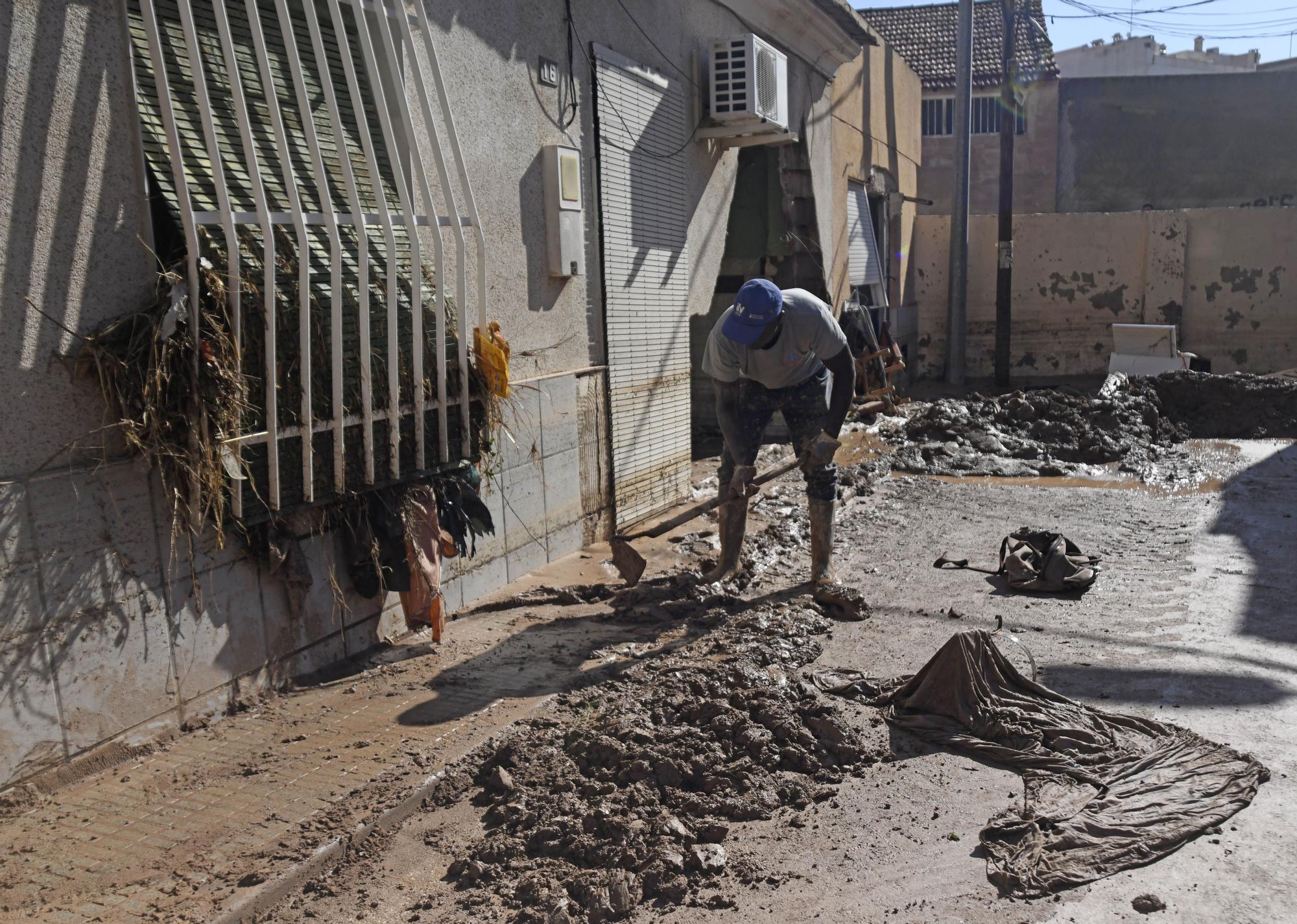 Los estragos del temporal en Javalí Viejo, en imágenes