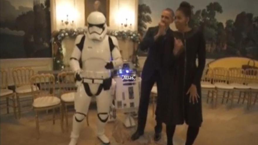 Los Obama se arrancan con R2D2