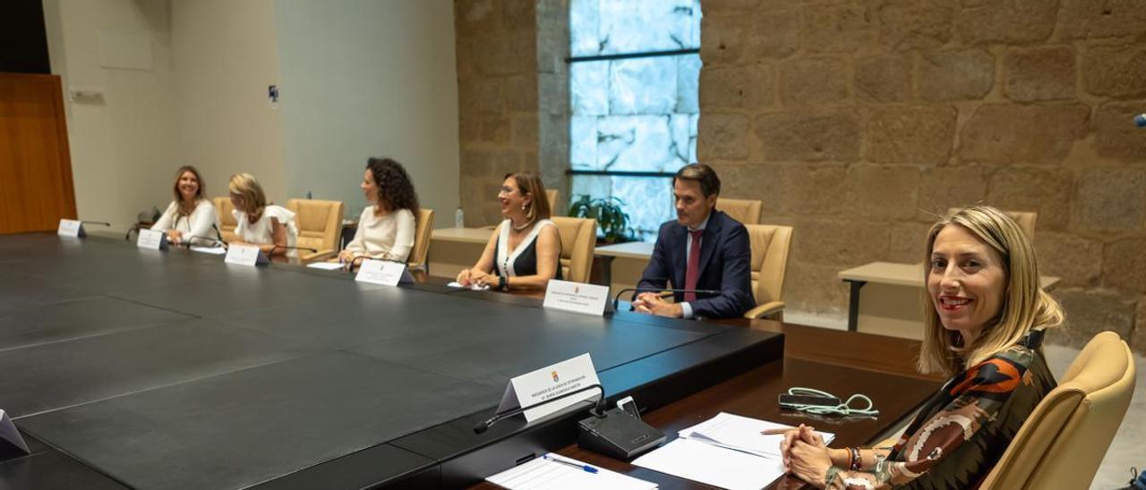 Primer consejo de Gobierno extremeño el viernes pasado en Mérida.