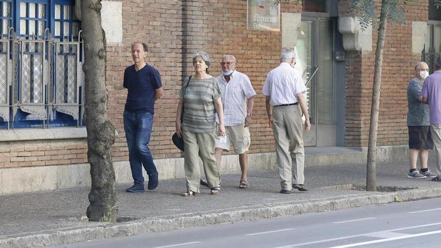 Una imatge del carrer Santa Eugènia, durant el dia d&#039;ahir